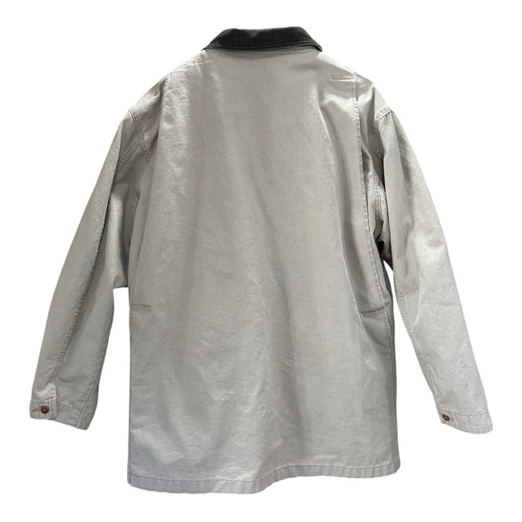 Vintage LL Bean Men’s Flannel Lined Canvas Barn Chore Coat Large USA Made READ - Picture 4 of 12